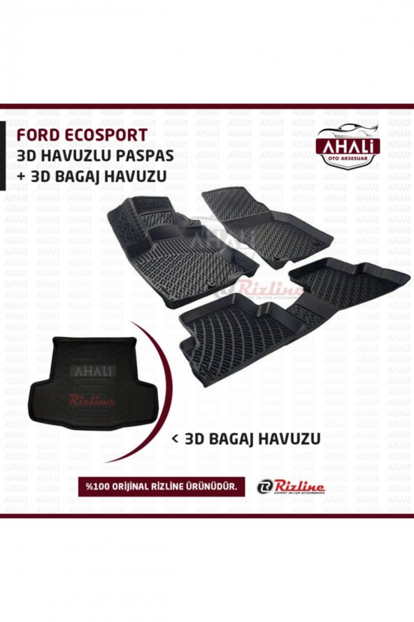 Rizline Ford Ecosport 3d Paspas Bagaj Havuzu