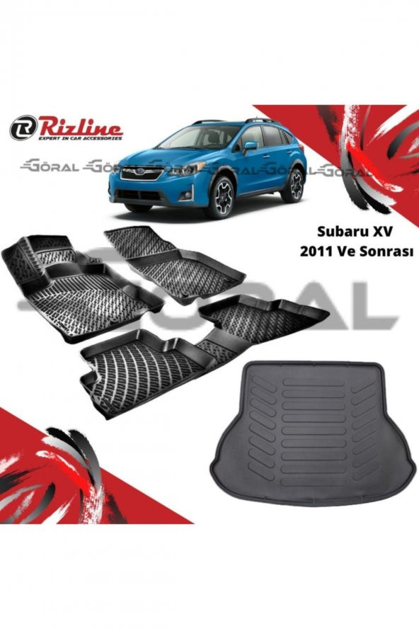 Rizline Subaru Xv 2011 Ve Sonrası Paspas Ve Bagaj Havuzu Set
