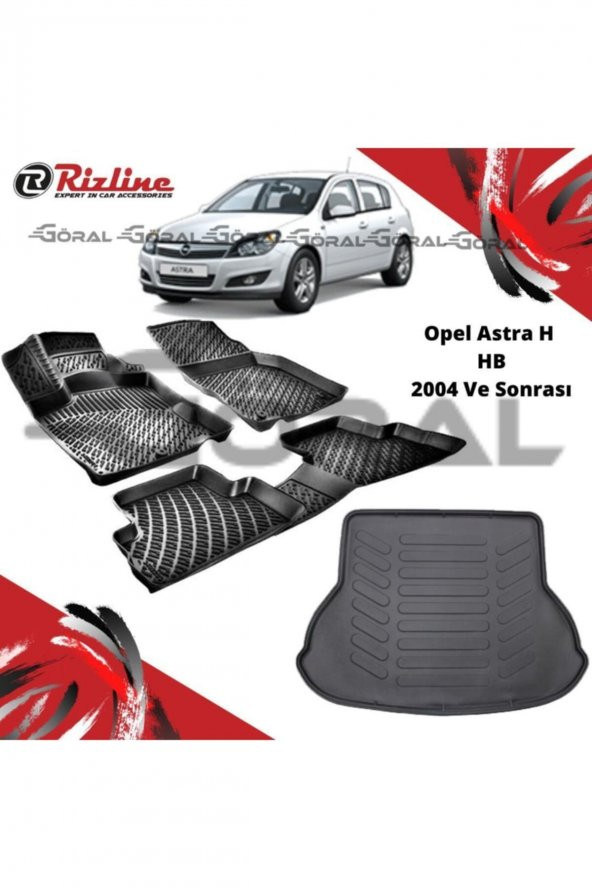 Rizline Opel Astra H Hb 2004 Ve Sonrası Paspas Ve Bagaj Havuzu Set