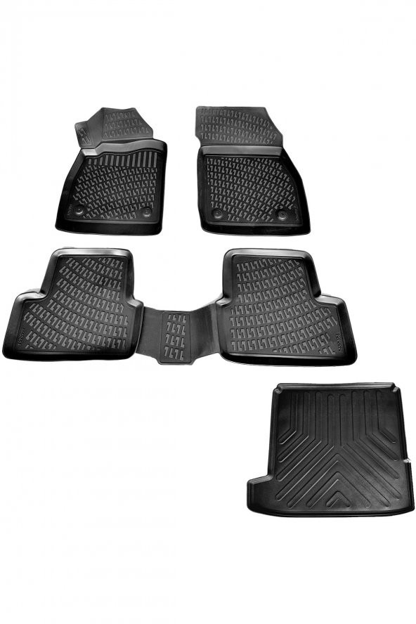 caraks Opel Astra J Sedan 3d Havuzlu Paspas + 3d Bagaj Havuzu 2019 Sonrası ürün görseli 1