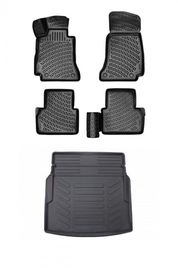 Rizline Mercedes E Serisi W213 2017 Sonrası 3d Havuzlu Paspas + Rampalı 3d Bagaj Havuzu ürün görseli 1