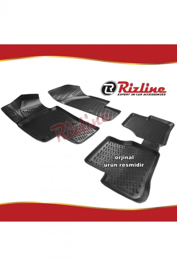 Rizline Vw Passat 3c B6 3d Paspas Havuzlu Siyah Variant 2005-2010 Arası 4 Prç ürün görseli 1