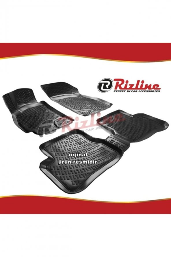 Rizline Hyundai Accent Admire 3d Paspas Havuzlu Siyah 2001-2005 Arası 4 Prç
