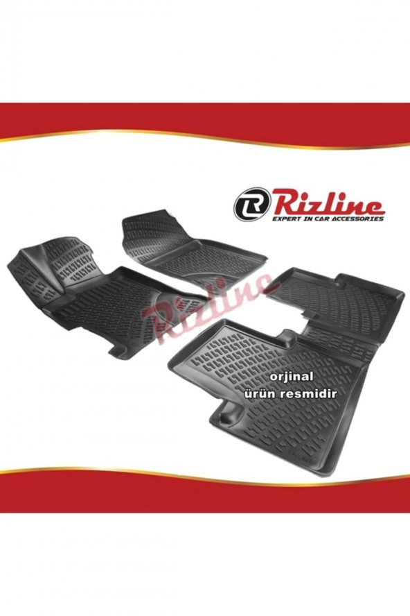 Rizline Honda Civic 3d Paspas Havuzlu Siyah Sedan 2001-2006 Arası 4 Prç
