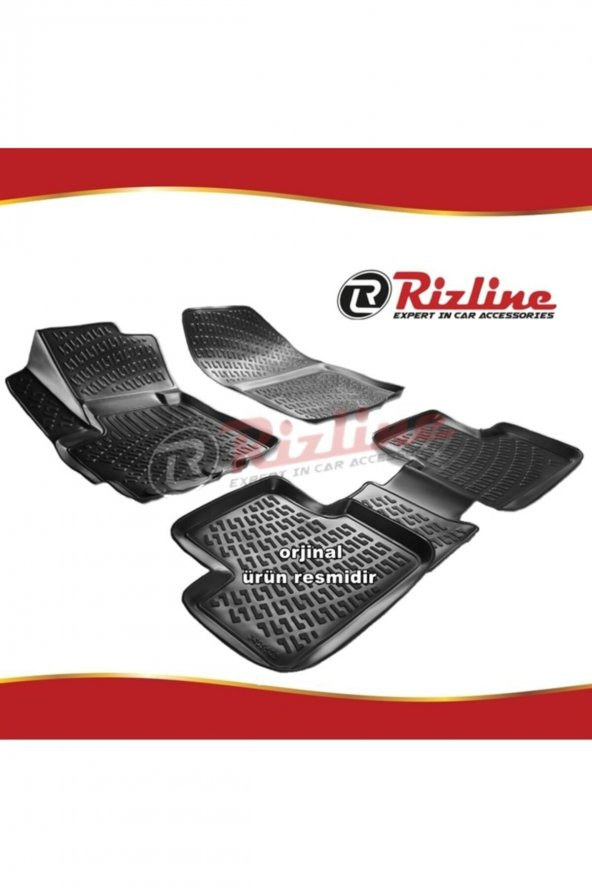 Rizline Mitsubishi Asx 3d Paspas Havuzlu Siyah 2010-2019 Arası 4 Prç