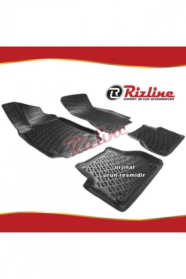 Rizline Audi A4 3d Paspas Havuzlu Siyah 2008-2015 Arası 4 Prç
