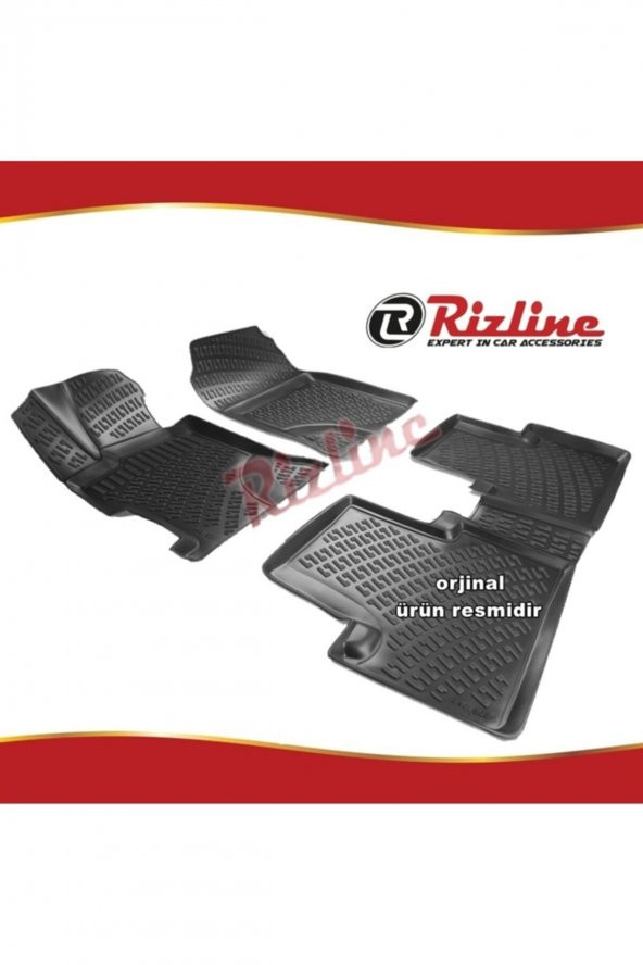 Rizline Honda Civic 3d Paspas Havuzlu Siyah Sedan 2012-2016 Arası 4 Prç