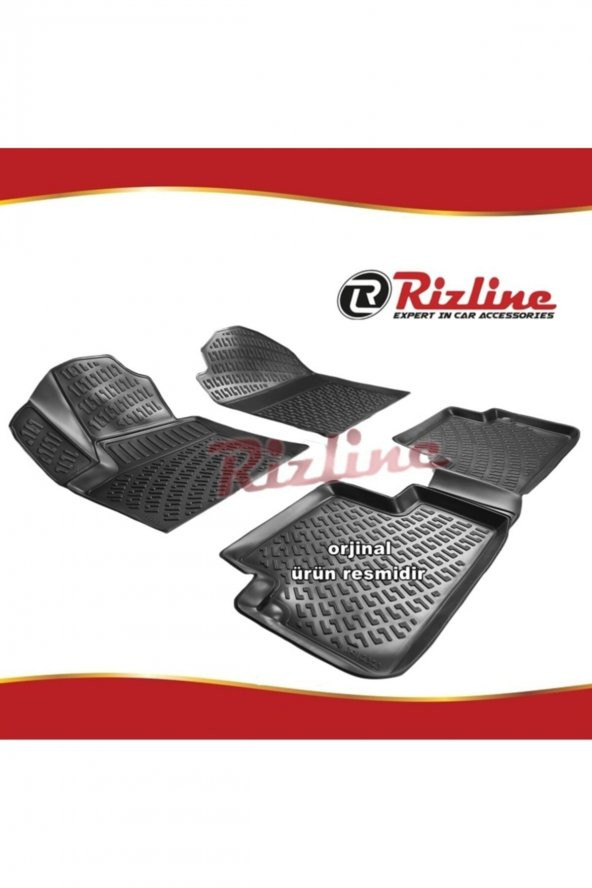Rizline Ford Connect 3d Paspas Havuzlu Siyah 2002-2013 Arası 4 Prç