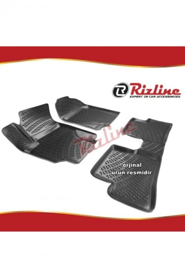 Rizline Hyundai Accent Era 3d Paspas Havuzlu Siyah 2006-2011 Arası 4 Prç