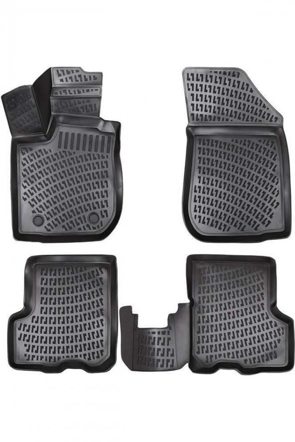 Rizline Dacia Sandero Stepway 3d Paspas Havuzlu 2012 - 2020 Arası Siyah 4 Lü Set