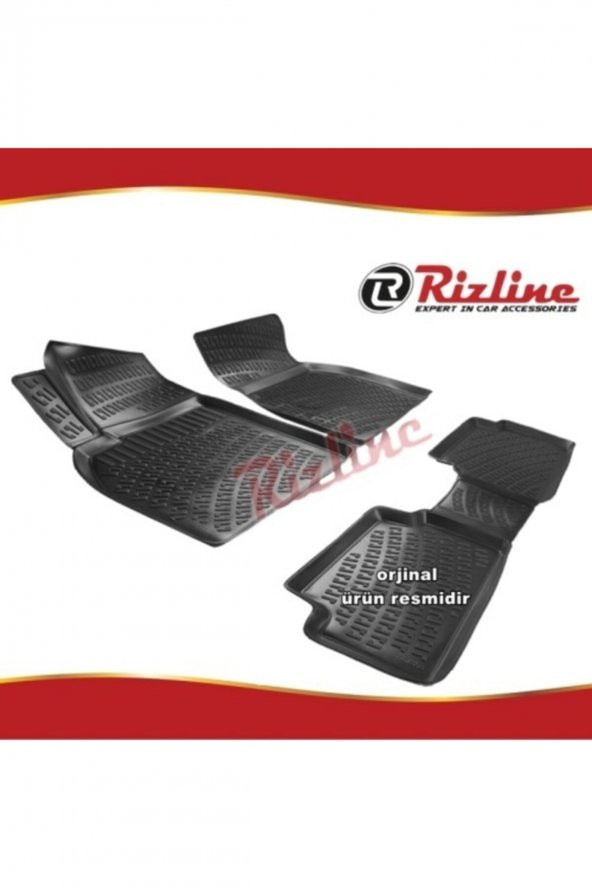 Rizline Renault Megane 2 3d Paspas Havuzlu Siyah Stw 2004-2010 Arası 4 Prç ürün görseli 1