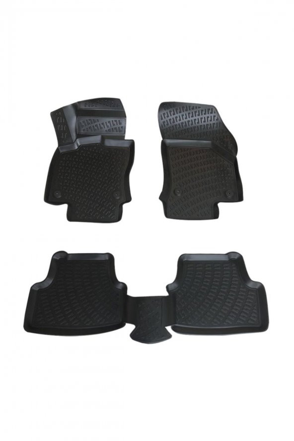 Rizline Peugeot Partner Paspas Tepe 2008 Sonrası 90 Hp 3d Havuzlu Paspas Siyah ürün görseli 1