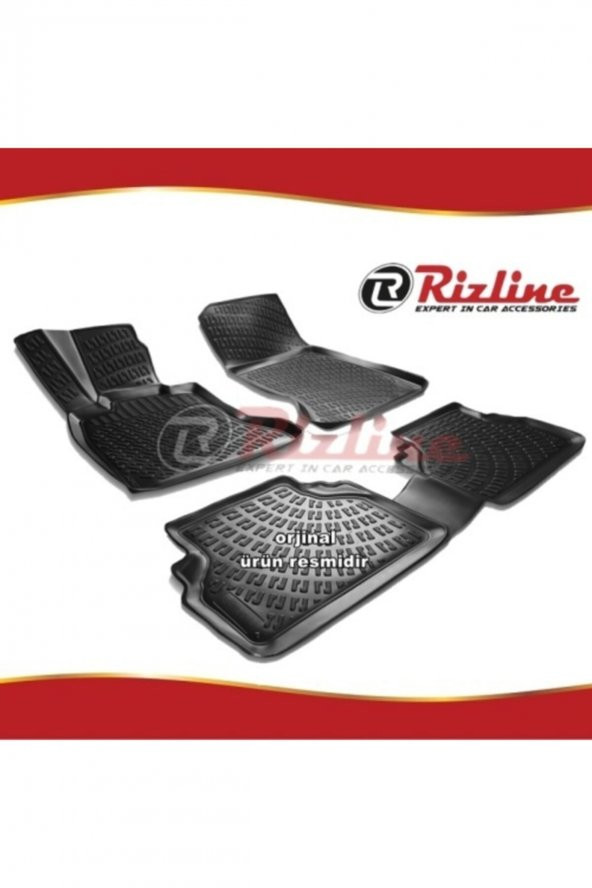 Rizline Bmw E60 3d Paspas Havuzlu Siyah 5 Serisi 2005-2012 Arası 4 Prç