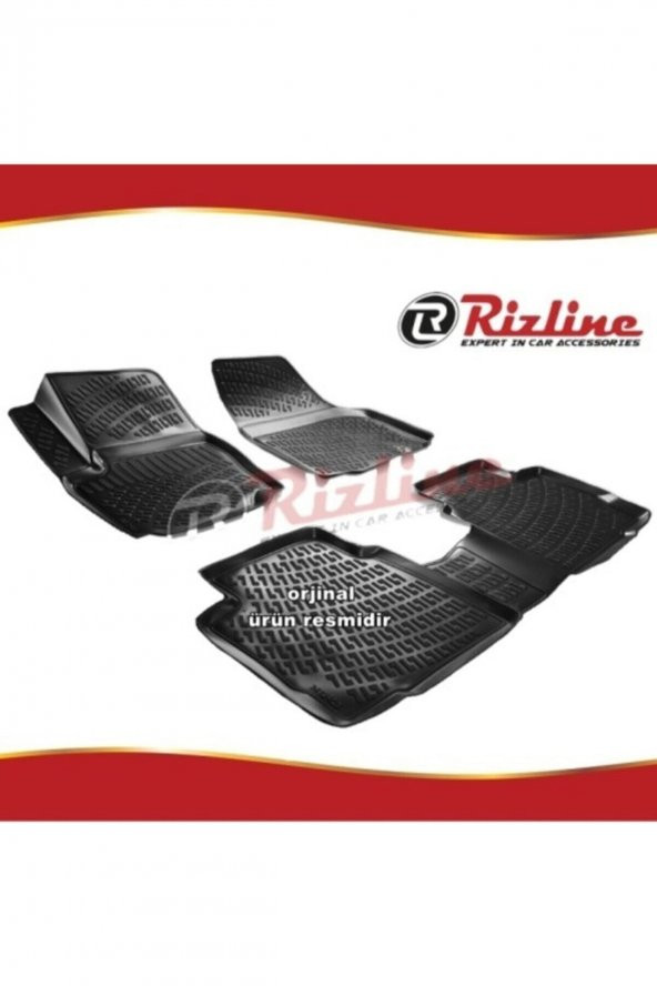 Rizline Ford Mondeo 3d Paspas Havuzlu Siyah 2014-2019 Arası 4 Prç