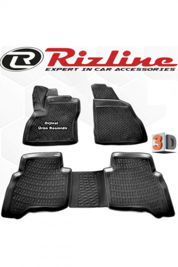 Rizline Citroen Nemo 3d Paspas Havuzlu 2008 - 2019 Arası Siyah 4 Parça Set ürün görseli 1