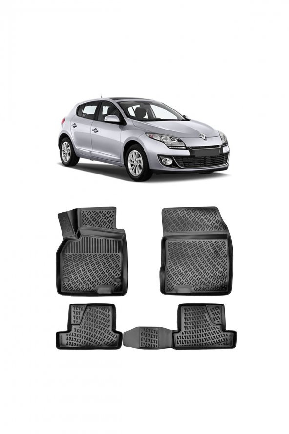 Rizline Renault Megane 3 Hb 2008-2016 3d Havuzlu Paspas