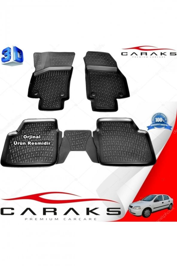 caraks Opel Astra G 3d Paspas Havuzlu Sedan 1998 - 2009 Arası Siyah 4 Prç.