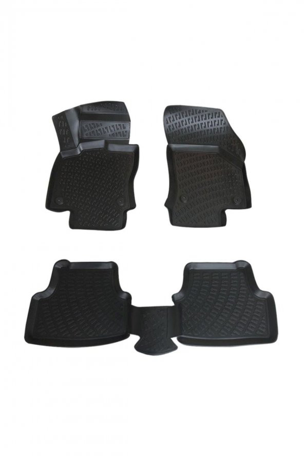 Rizline Citroen C3 Paspas 2016 Sonrası 3d Havuzlu Paspas Siyah ürün görseli 1