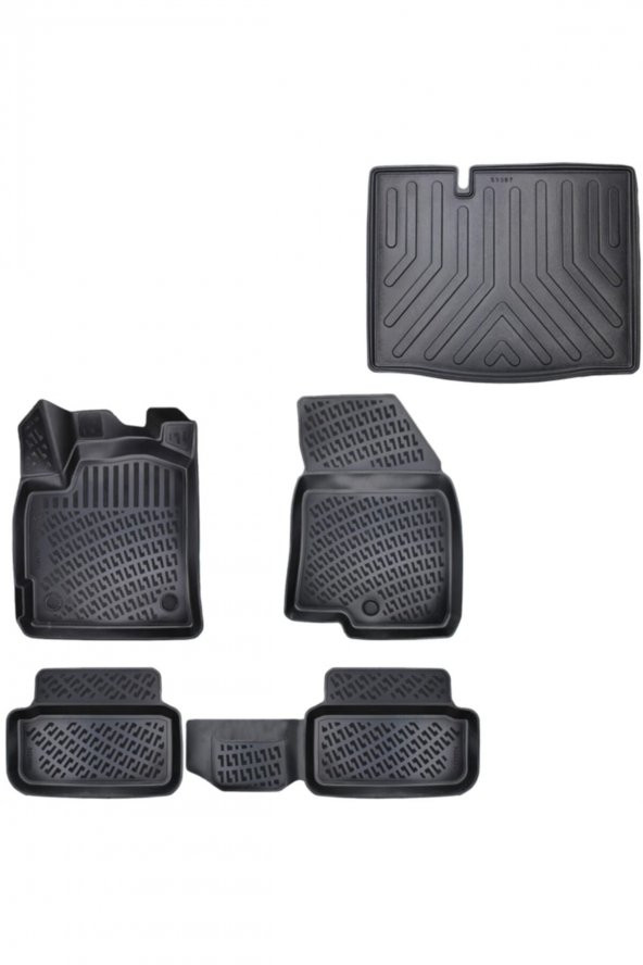 Rizline Stepway Comfort 3d Paspas + Bagaj Havuzu 2021 Sonrası Uyumlu
