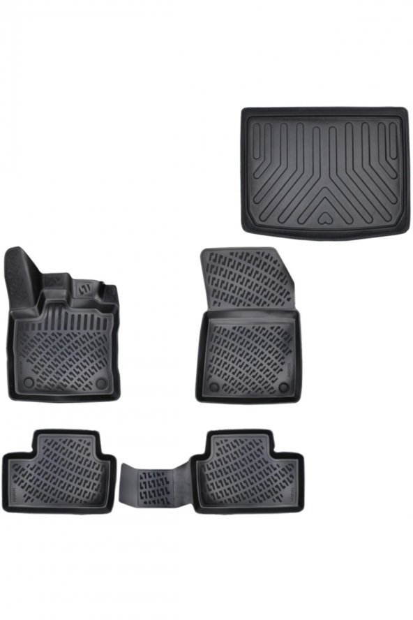 caraks Captur 3d Paspas + Alt Bagaj Havuzu 2021 Sonrası Marka-noyaglobaloto