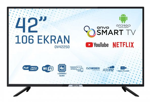 Onvo OV42250 42 106 Ekran Full HD Android Smart LED TV