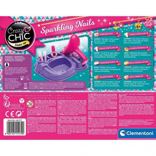 Clementoni Crazy Chic Işıltılı Tırnaklar 15179 - 4