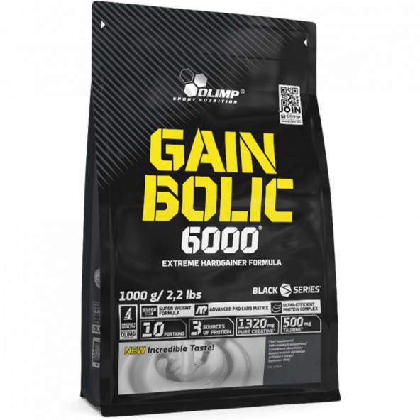 Olimp Gain Bolic 6000 Karbonhidrat Tozu 1000 gr - HIZLI ÜCRETSİZ KARGO - SKT : 01.2026