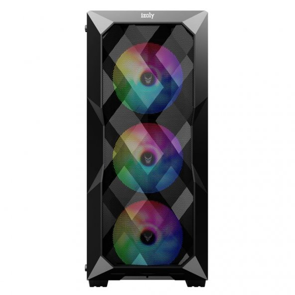 İzoly Midgard Fanlı RGB LED USB 3.0 500W ATX Oyuncu Kasası - 2