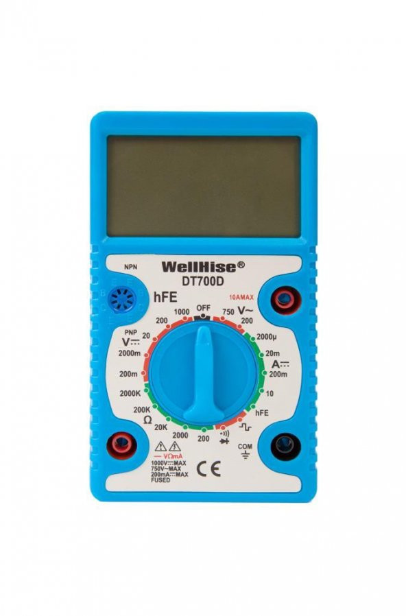 WellHise DT-700D Geniş Ekran Multimetre Ölçü Aleti Avometre - 2