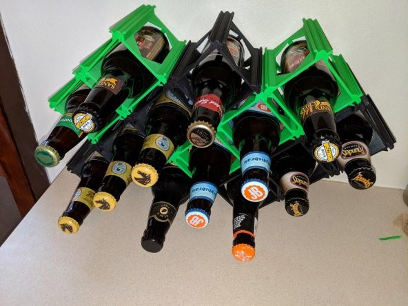 Modüler Bira Şişe Rafı Plastik Aparat