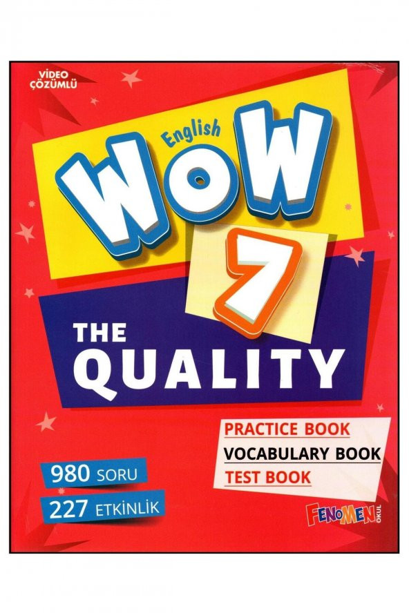 Fenomen Wow English 7. Sınıf The Quality Practice Book-Vocabulary Book-Test Book