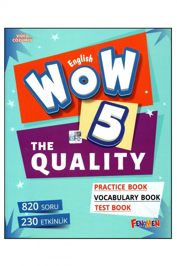 Fenomen Wow English 5. Sınıf The Quality Practice Book-Vocabulary Book-Test Book
