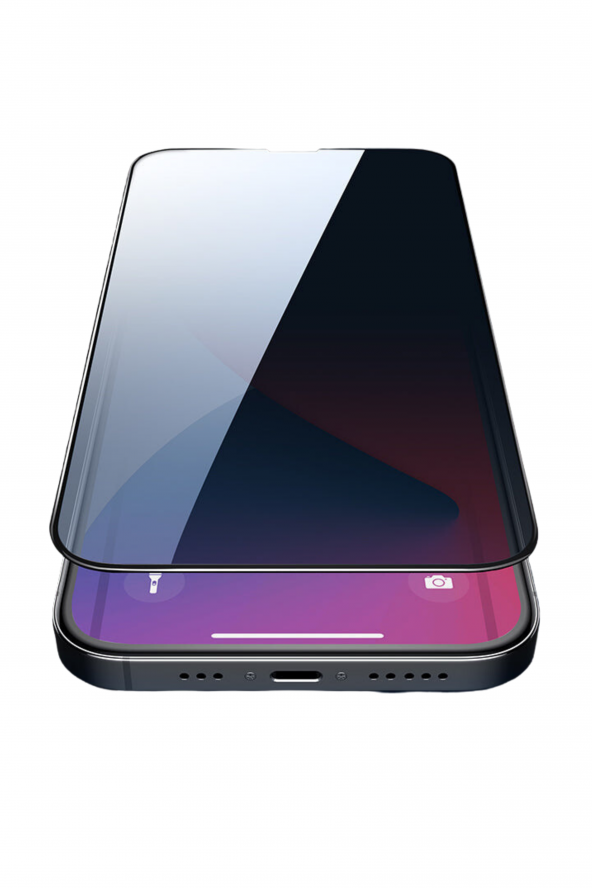 iPhone 11 Uyumlu Hayalet Ekran Koruyucu Kırılmaz Cam Tam Kaplayan Privacy Gizlilik Filtreli - 2