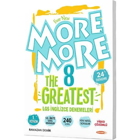 Kurmay Yayınları 8.sınıf More&more The Greatest 1.dönem Lgs Denemeleri (24 Deneme)