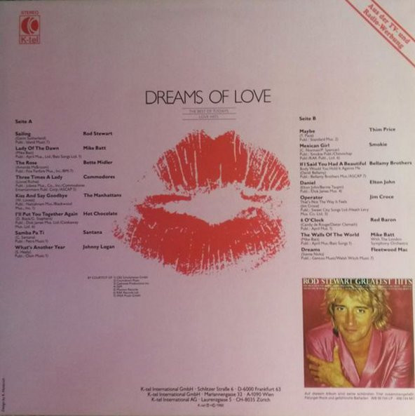 Dreams Of Love - The Best Of Todays Love-Hits  -  soft tarz plak alithestereo