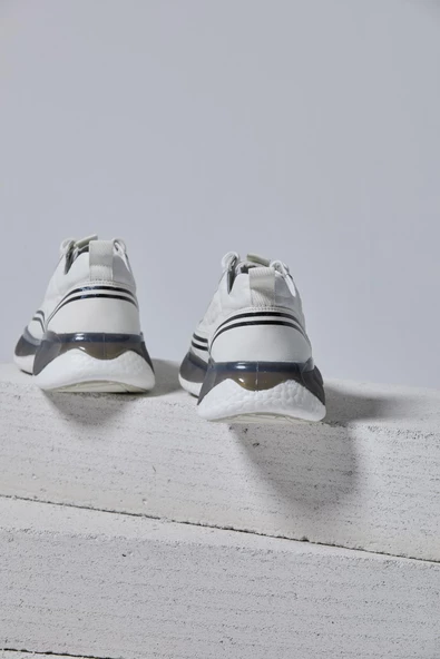 Erkek İthal Hakiki Deri Sneakers - 5