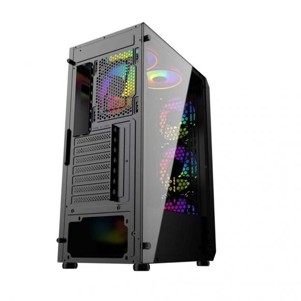İzoly Erebos 4x ARGB Fanlı Usb 3.0 Temperli Cam ATX Oyuncu Kasası - Resim 7