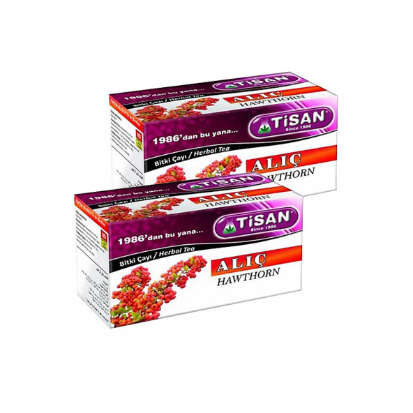 2 Kutu Tisan Alıç Çayı Sallama Çay Poşet Çay Alıç Çayı