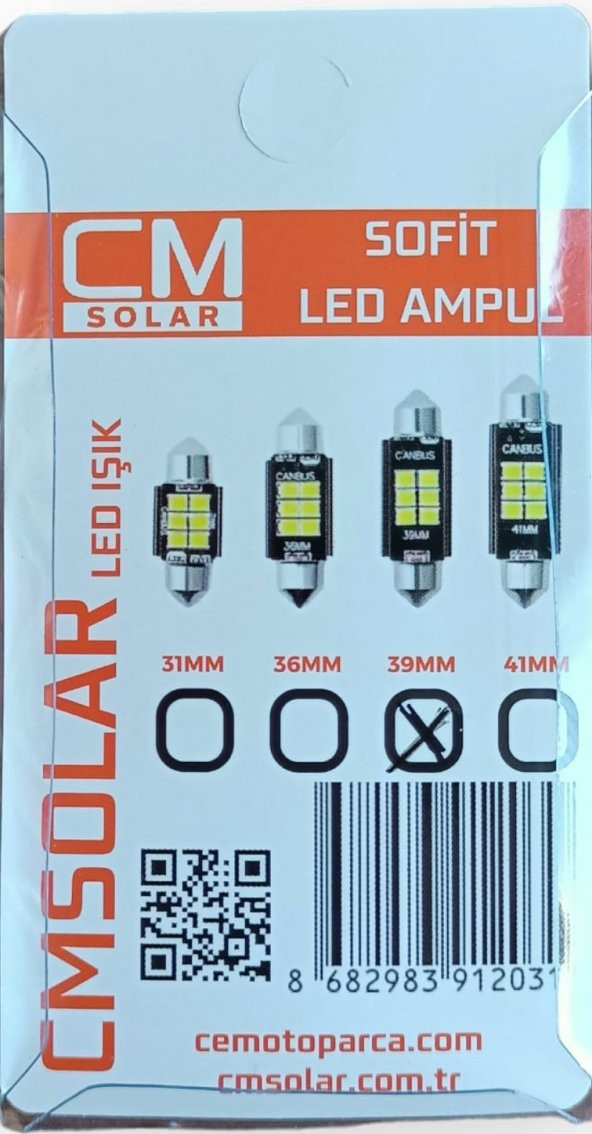 CMSOLAR 39mm Sofit Led BEYAZ IŞIK Ampul Tavan-Plaka Aydınlatma - 2
