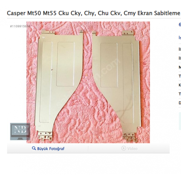 Casper Mt50 Mt55 Cku Cky, Chy, Chu Ckv, Cmy Ekran Sabitleme Sacı