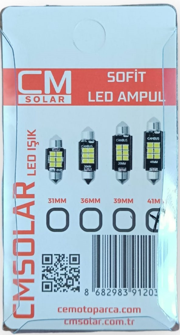 CMSOLAR 41mm Sofit Led BEYAZ IŞIK Ampul Tavan-Plaka Aydınlatma - 2