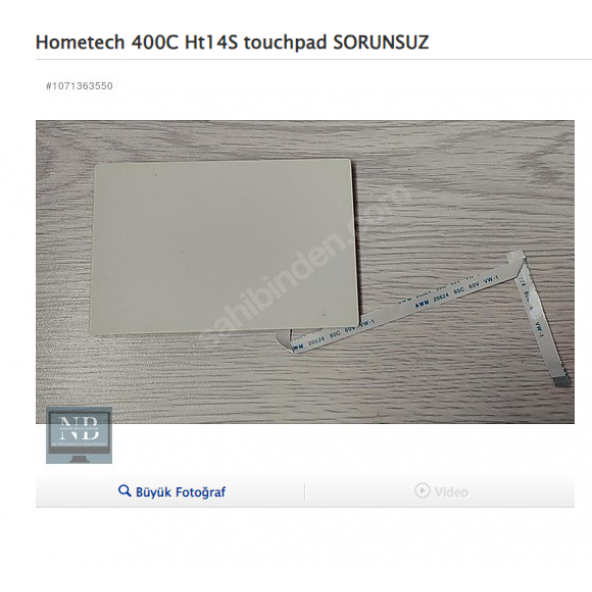Hometech 400C Ht 14S touchpad SORUNSUZ