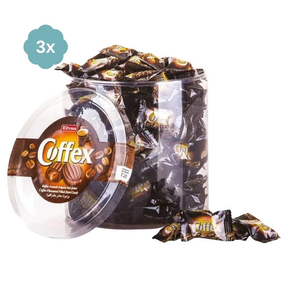 Elvan Coffex Kahveli Şeker 800 gr x 2 - Resim 3