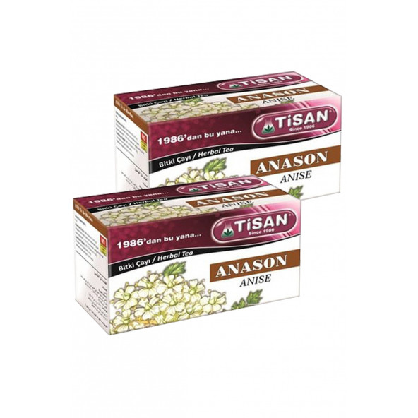 2 Kutu Tisan Anason Bitki Çayı 20 Süzen Poşet ürün görseli