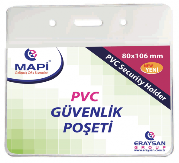 MAPİ PVC GÜVENLİK KARTI POŞETİ 80X106 100LÜ PAKET