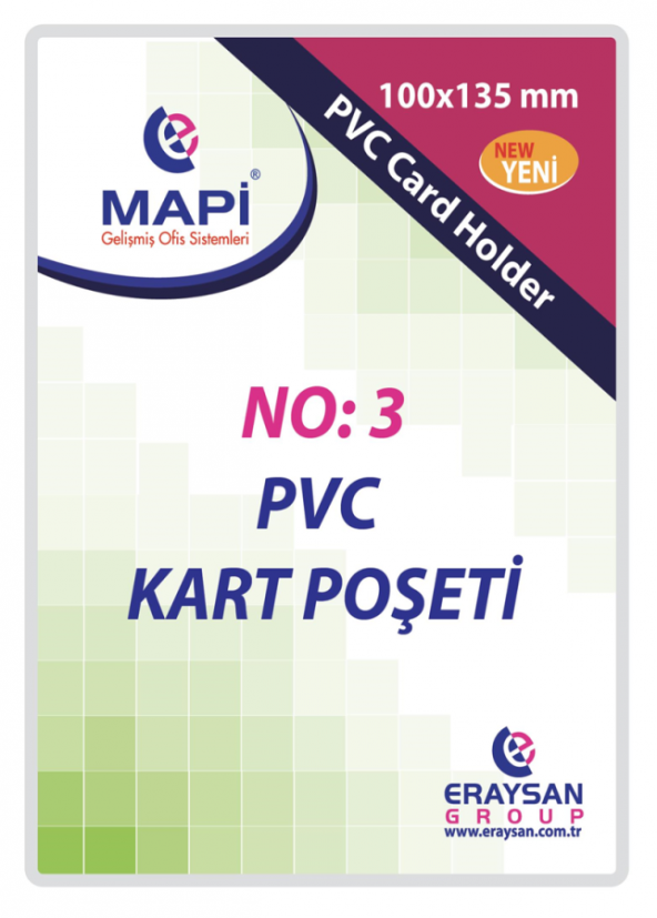 MAPİ ÖZEL EBAT PVC KART PŞT. N:3 100X135    100LÜ PAKET