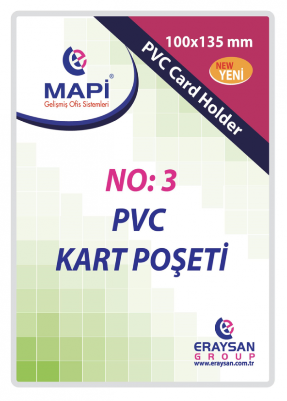 MAPİ ÖZEL EBAT PVC KART PŞT. N:3 100X135 100LÜ PAKET