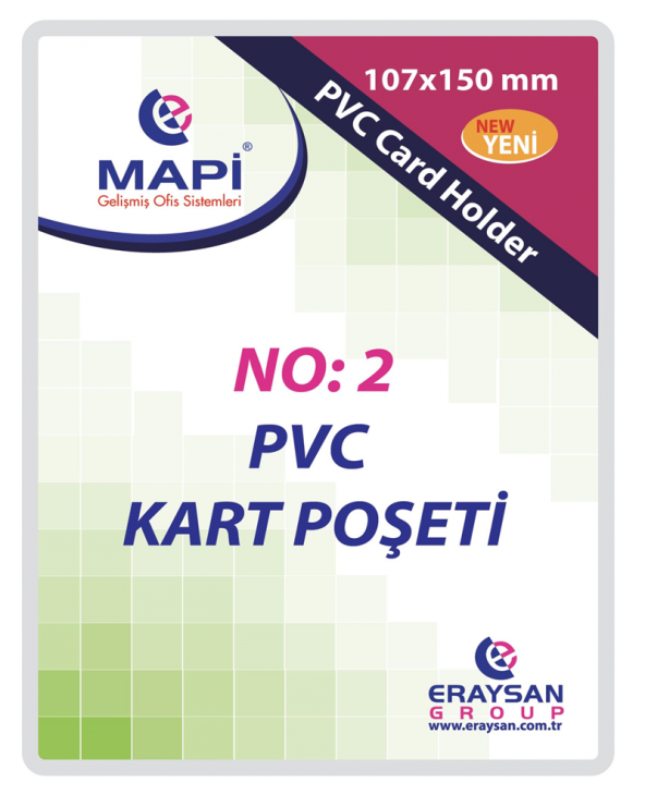 MAPİ ÖZEL EBAT PVC KART PŞT. N:2 107X150 100LÜ PAKET
