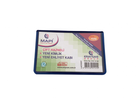 MAPİ ÇİFT HAZNELİ YENİ KİMLİK-EHLİYET K. LACİVERT 100LÜ PAKET
