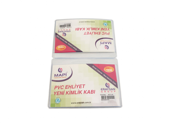 MAPİ ÇİFT KANATLI YENİ KİMLİK-EHLİYET K. ŞEFFAF       50Lİ PAKET